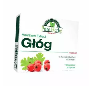 Экстракт плодов боярышника, Glog Premium, Olimp Nutrition  30капс (71283001)