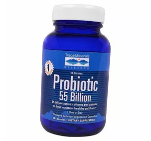 Пробиотик, Probiotic 55 Billion, Trace Minerals  30капс (69474001)
