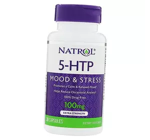 5-гидрокситриптофан для улучшения настроения, 5-HTP 100 Caps, Natrol  30капс (72358016)