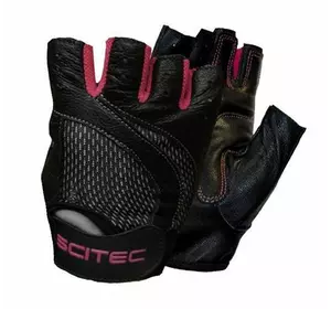 Перчатки женские для спорта Pink Style Scitec Nutrition  M Черно-розовый (07087004)