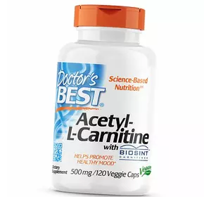 Ацетил Л Карнитин с карнитинами Biosint, Acetyl-L-Carnitine 500, Doctor's Best  120вегкапс (72327026)