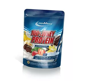 Сывороточный протеин, 100% Whey Protein, IronMaxx  500г пакет Банан-йогурт (29083009)