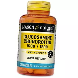Глюкозамин Хондроитин, Glucosamine Chondroitin, Mason Natural  280капс (03529002)