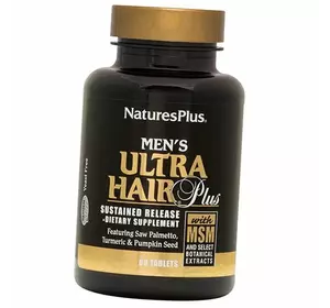 Мужские Витамины для волос, Ultra Hair for Men, Nature's Plus  60таб (36375087)