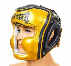 Шлем боксерский открытый FHG-TW4 Twins  S Золото-черный (37426035)