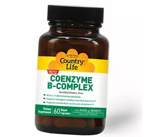 Комплекс Коензимов группы В, Coenzyme B-Complex, Country Life  60вегкапс (36124026)