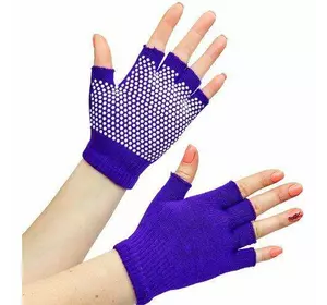 Перчатки для йоги и танцев FI-8205   Один размер Фиолетовый (07429002)
