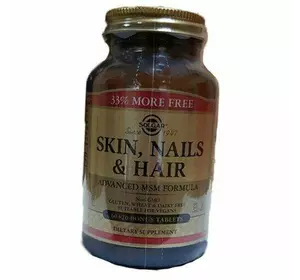 Формула для волос, кожи и ногтей, Skin, Nails & Hair Advanced, Solgar  80таб (36313178)