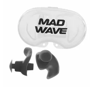 Беруши для плавания в футляре ERGO M071201 Mad Wave   Черный (60444076)