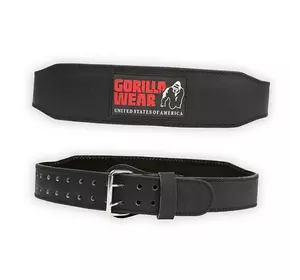 Пояс Padded Leather Belt Gorilla Wear  2XL/3XL Черно-красный (34369004)