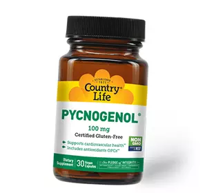 Пикногенол, Pycnogenol 100, Country Life  30вегкапс (70124008)