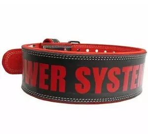 Пояс кожаный PS-3830 Power System  XL Черно-красный (34227013)