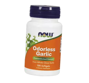 Чеснок в капсулах, Odorless Garlic, Now Foods  100гелкапс (71128034)