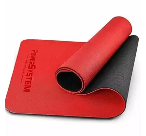 Коврик для йоги и фитнеса Mat Premium PS-4060 Power System    Красный (56227054)