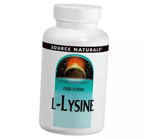 Лизин, L-Lysine 1000, Source Naturals  100таб (27355001)