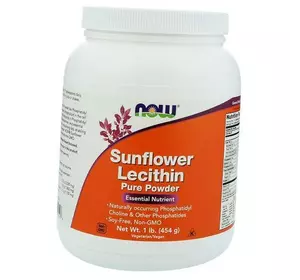 Подсолнечный Лецитин чистый порошок, Sunflower Lecithin Powder, Now Foods  454г (72128006)