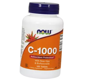 Витамин С с Биофлавоноидами, C-1000 Tabs, Now Foods  100таб (36128386)