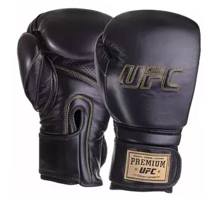Перчатки боксерские Pro Prem Hook & Loop UHK-75051 UFC  18oz Черный (37512073)