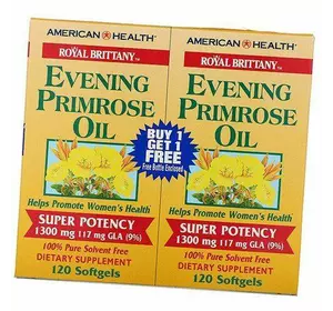 Масло Примулы Вечерней, Evening Primrose Oil 1300, American Health  240гелкапс (71471002)