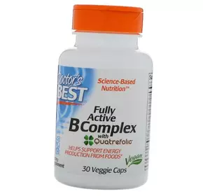 Высокоактивный комплекс Витаминов группы В, Fully Active B Complex, Doctor's Best  30вегкапс (36327039)