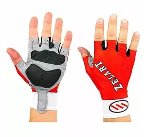 Перчатки для фитнеса с эластичной манжетой ZG-3601 Zelart  S Красный (07363015)