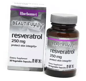 Экстракт корня японского спорышника и Ресвератрол, Resveratrol 250, Bluebonnet Nutrition  30вегкапс (70393015)