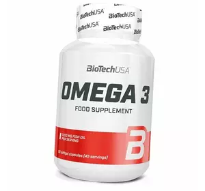 Рыбий жир, Омега 3, Mega Omega 3, BioTech (USA)  90гелкапс (67084001)