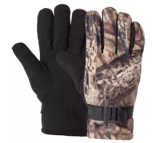 Перчатки для охоты и рыбалки теплые с закрытыми пальцами BC-7389   L Камуфляж Лес (07508057)