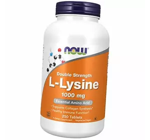 Л Лизин, L-Lysine Double Strength 1000, Now Foods  250таб (27128018)