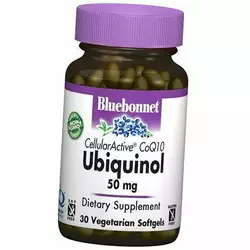 Убихинол капсулы, Ubiquinol 50, Bluebonnet Nutrition  30вег.гелкапс (70393007)