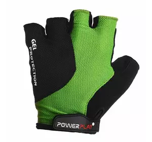 Велосипедные перчатки 5028 Power Play  M Черно-зеленый (07228053)