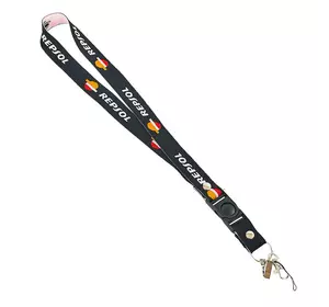 Шнурок для ключей на шею Repsol M-4559-10     Черно-оранжевый (33508198)