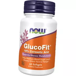 Экстракт листьев банабы, GlucoFit, Now Foods  60гелкапс (71128097)
