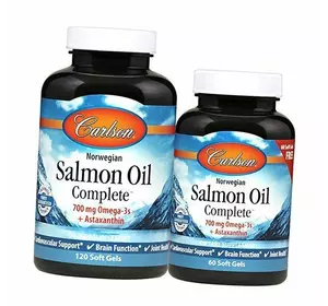 Лососевое масло, Salmon Oil Complete, Carlson Labs  180гелкапс (67353017)