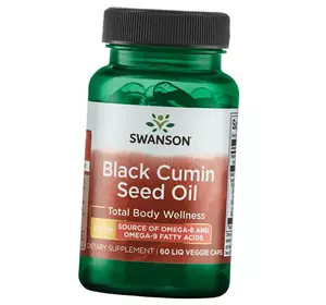 Масло семян черного тмина, Black Cumin Seed Oil, Swanson  60вегкапс (71280099)
