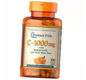 Витамин С с Биофлавоноидами и Шиповником, Vitamin C-1000 with Bioflavonoids and Rose Hips, Puritan's Pride  100каплет (36367172)