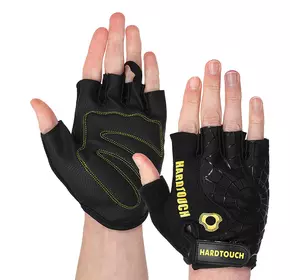 Перчатки для фитнеса FG-9499 Hard Touch  L Черно-желтый (07452012)