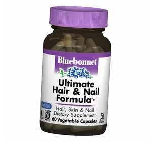 Витамины для волос и ногтей, Ultimate Hair & Nail Formula, Bluebonnet Nutrition  60вегкапс (36393046)