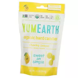 Органические Леденцы, Organic Hard Candies, YumEarth  93г Лимон (05608003)