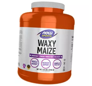 Углеводы, Восковый кукурузный крахмал, Waxy Maize, Now Foods  2495г Без вкуса (16128001)