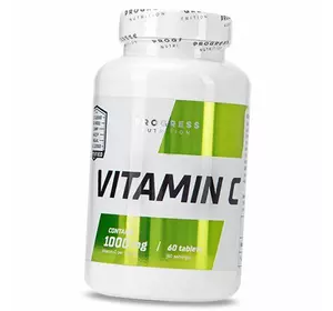 Витамин С, Аскорбиновая кислота, Vitamin C 1000, Progress Nutrition  90таб (36461008)