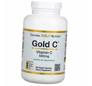 Витамин С, Аскорбиновая кислота, Gold C Vitamin C 500, California Gold Nutrition  240вегкапс (36427011)