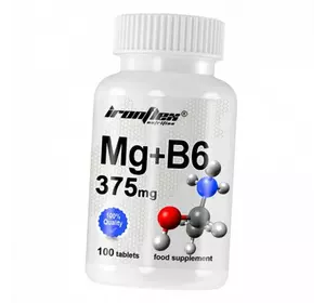 Магний Витамин В6, Mg + B6 375, Iron Flex  100таб (36291002)