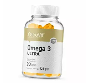 Омега 3, Omega 3 Ultra, Ostrovit  90гелкапс (67250002)