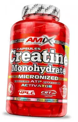 Креатин Моногидрат, Creatine Monohydrate, Amix Nutrition  220капс (31135002)