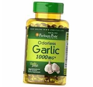 Чеснок без запаха, Odorless Garlic 1000, Puritan's Pride  250гелкапс (71367011)