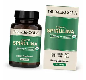 Органическая Спирулина, Organic Spirulina, Dr. Mercola  120таб (71387017)