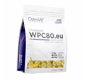 Концентрат Сывороточного Протеина, WPC80.eu standart, Ostrovit  2270г Банан (29250004)