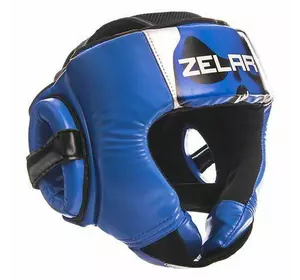 Шлем боксерский открытый BO-1316 Zelart  M Черно-синий (37363084)