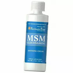 Крем с Глюкозамином и МСМ, MSM Glucosamine Cream, Puritan's Pride  113г (03367016)